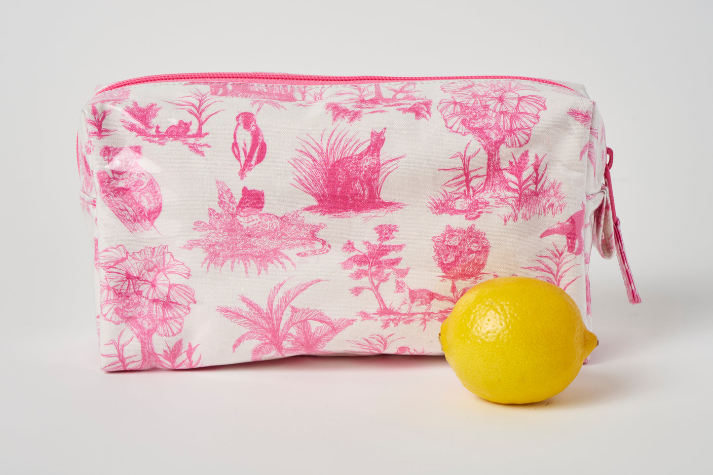 Toile Makeup Bag - Pink