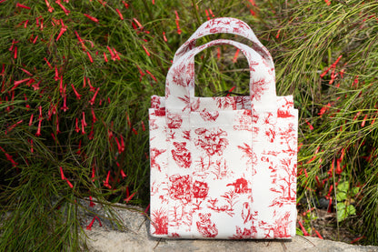 Mini Market Tote - Red