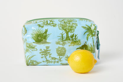 Toile Makeup Bag - Blue/Green